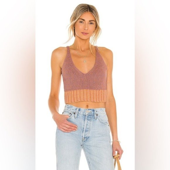 FREE PEOPLE Intimately Here All Day Brami In Mauve Combo NWT - Picture 2 of 10